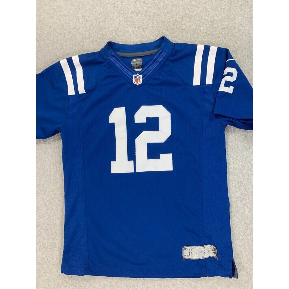 Indianapolis Colts Nike On Field‎ Replica Football Jersey (#12 Luck) Youth Large